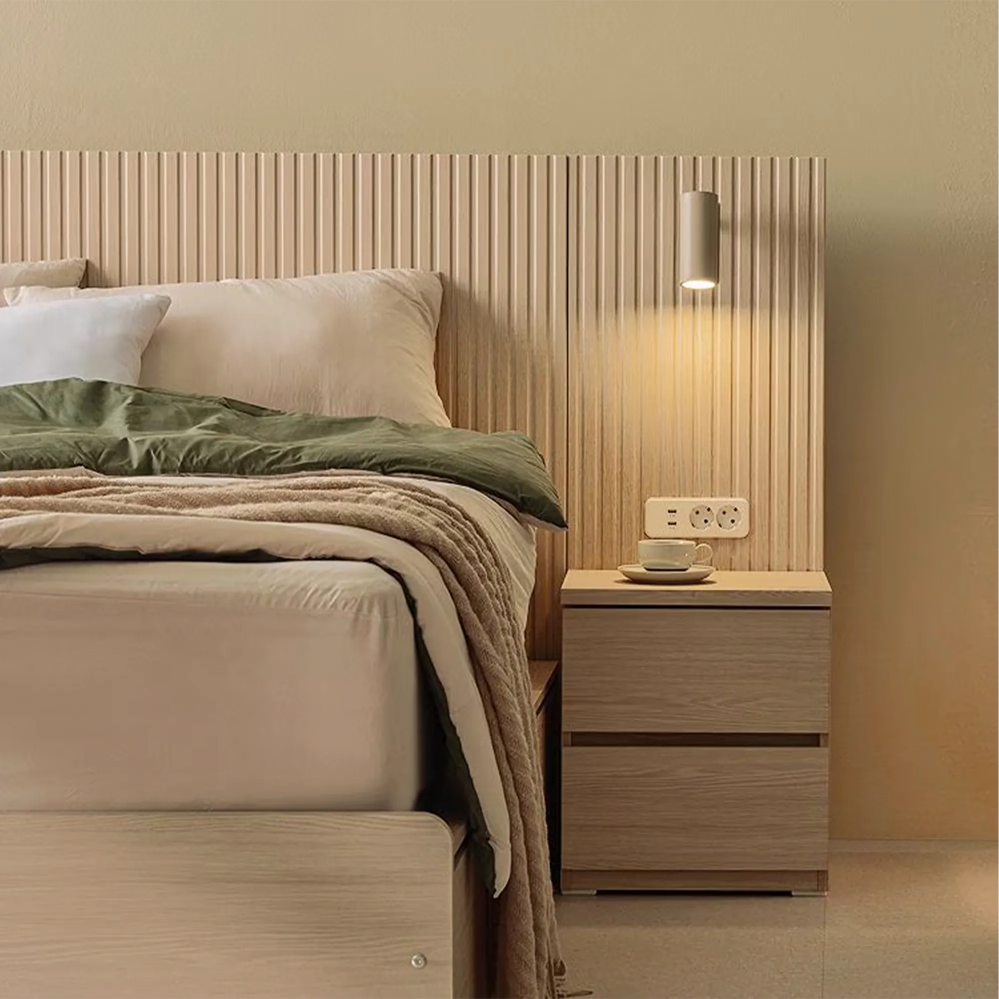 Cherne Bedside Table - Natural - 7