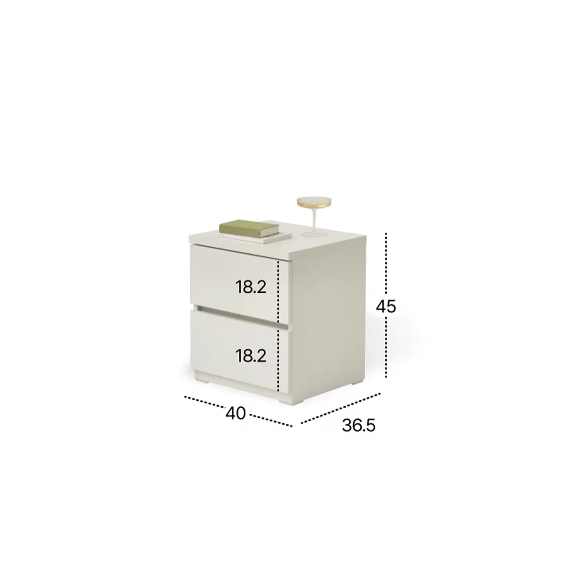 Cherne Bedside Table - Natural - 9