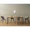 Navid Dining Table 1.8m in Oak with 4 Ormer Dining Chairs in Titanium - 2