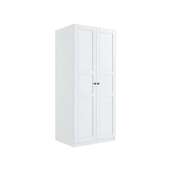 Vicky 2 Door Wardrobe - White - 0