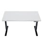 X1 Adjustable Table - Black frame, White MFC (3 Sizes) - 0