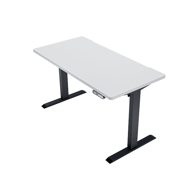 X1 Adjustable Table - Black frame, White MFC (3 Sizes) - 1