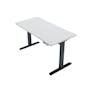 X1 Adjustable Table - Black frame, White MFC (3 Sizes) - 1