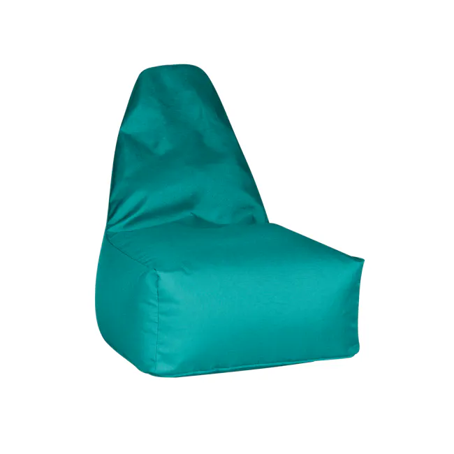 Milly Bean Bag - Teal - 1 - Teal fabric chair, modern design, soft upholstery, cushioned seat, ergonomic support, minimalist