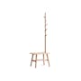Ypson Clothes Rack with Bench - Oak - 6