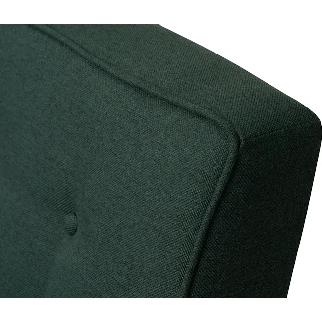 Daryl 3 Seater Sofa - Kale - 10 - Dark green textured fabric, close-up view, knitted texture, ribbed pattern, subtle