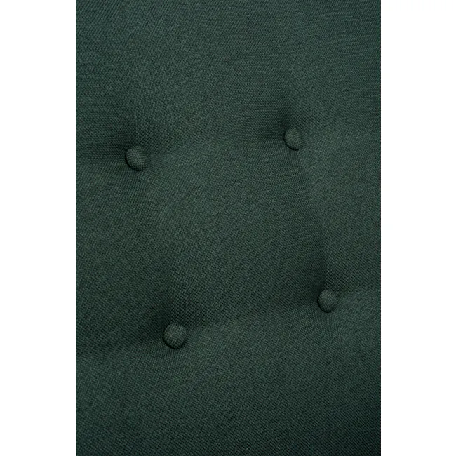 Daryl 3 Seater Sofa - Kale - 11 - Green textured fabric, buttoned tufted design, subtle stitching, soft texture