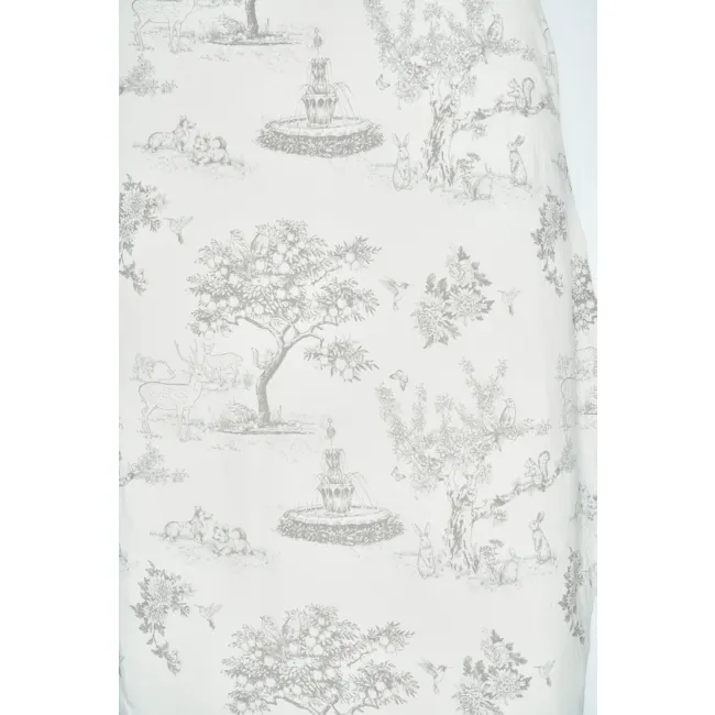 House of Holly Bamboo Single Fitted Sheet - Garden Toile (Silver) - 7
