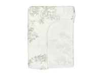 House of Holly Bamboo Single Fitted Sheet - Garden Toile (Silver)