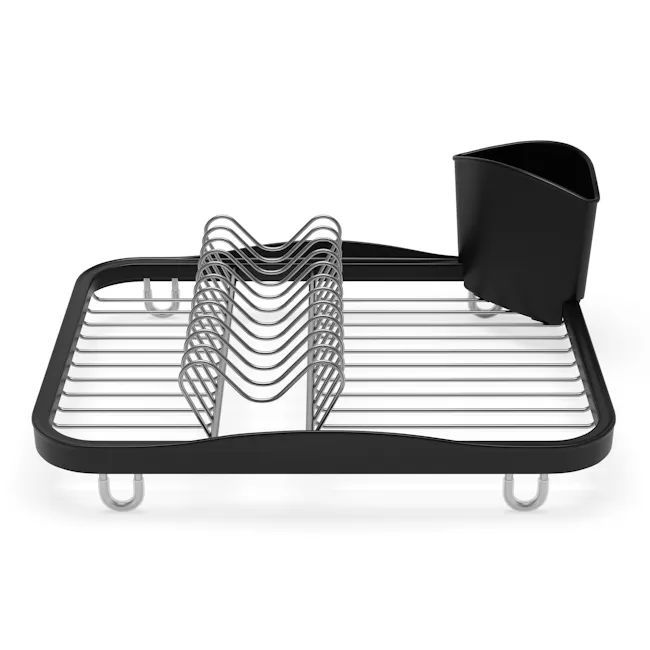 Sinkin Dish Rack - Smoke, Nickel - 3 - wire basket, wire rack, kitchen utensil, dish rack, kitchen tool, kitchen gadget
