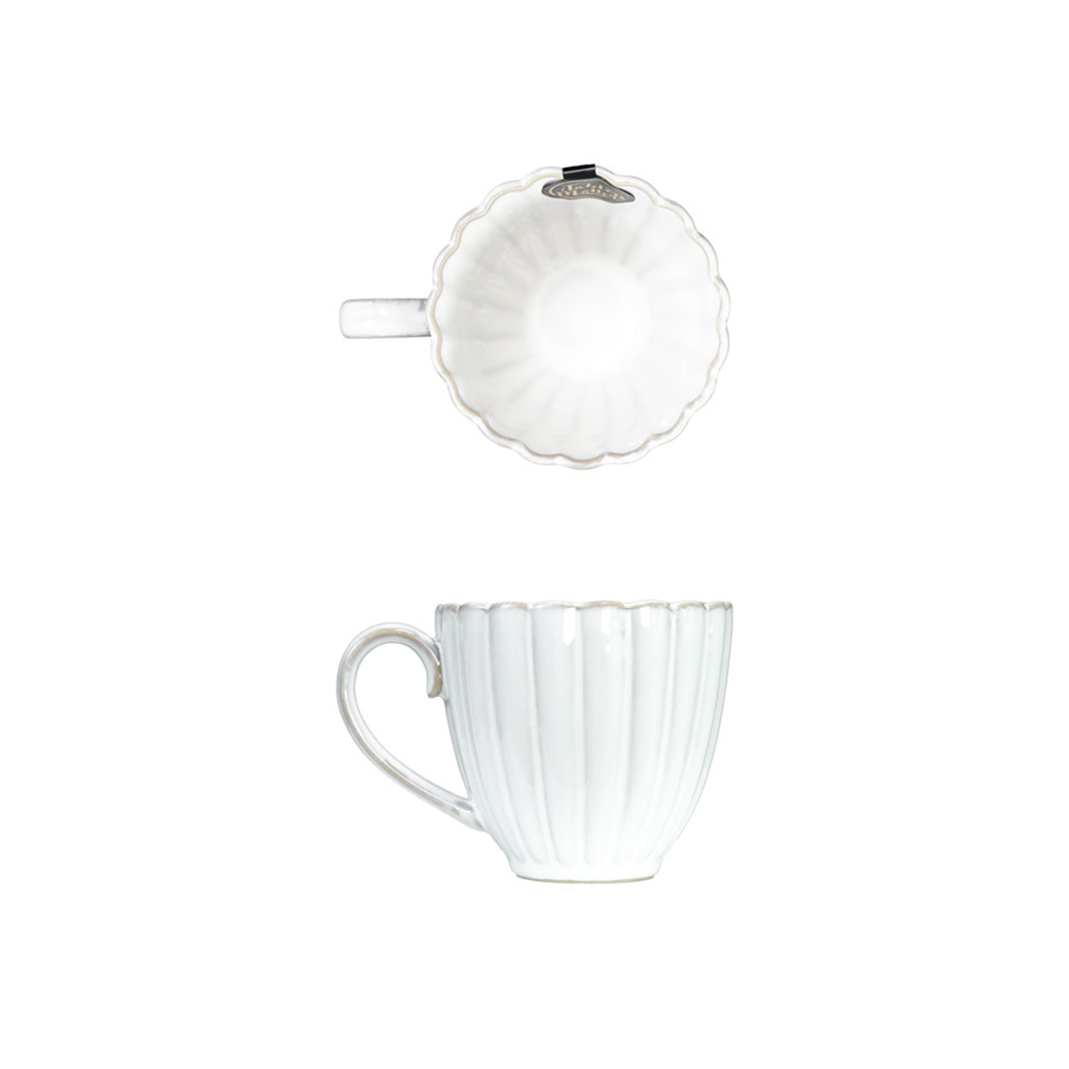 Table Matters White Scallop Mug (2 Sizes) - 225ml Mug