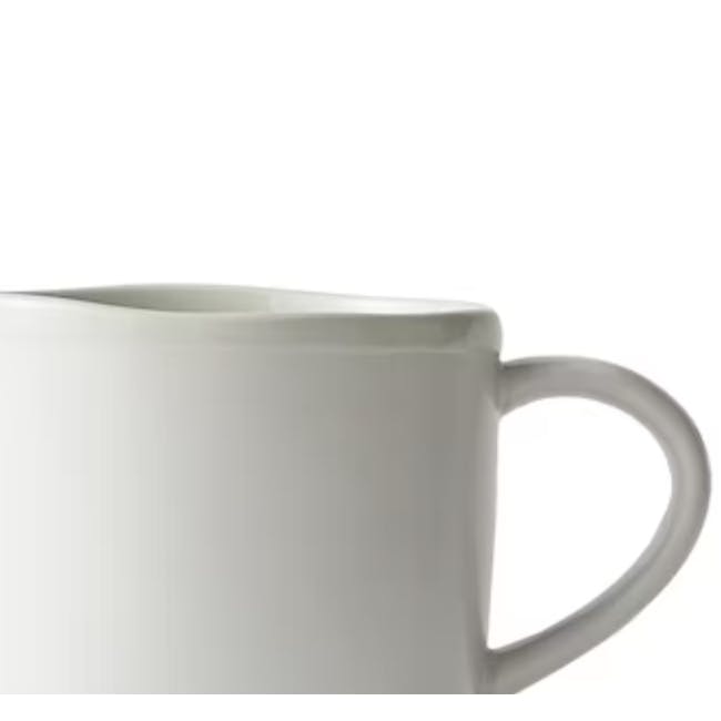 Luzerne Ripple Mug - White Dew - 2 - White ceramic mug, minimalist design, smooth surface, ergonomic handle, glossy finish