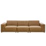 (As-is) Milan Armless Unit - Tan (Faux Leather) - 5