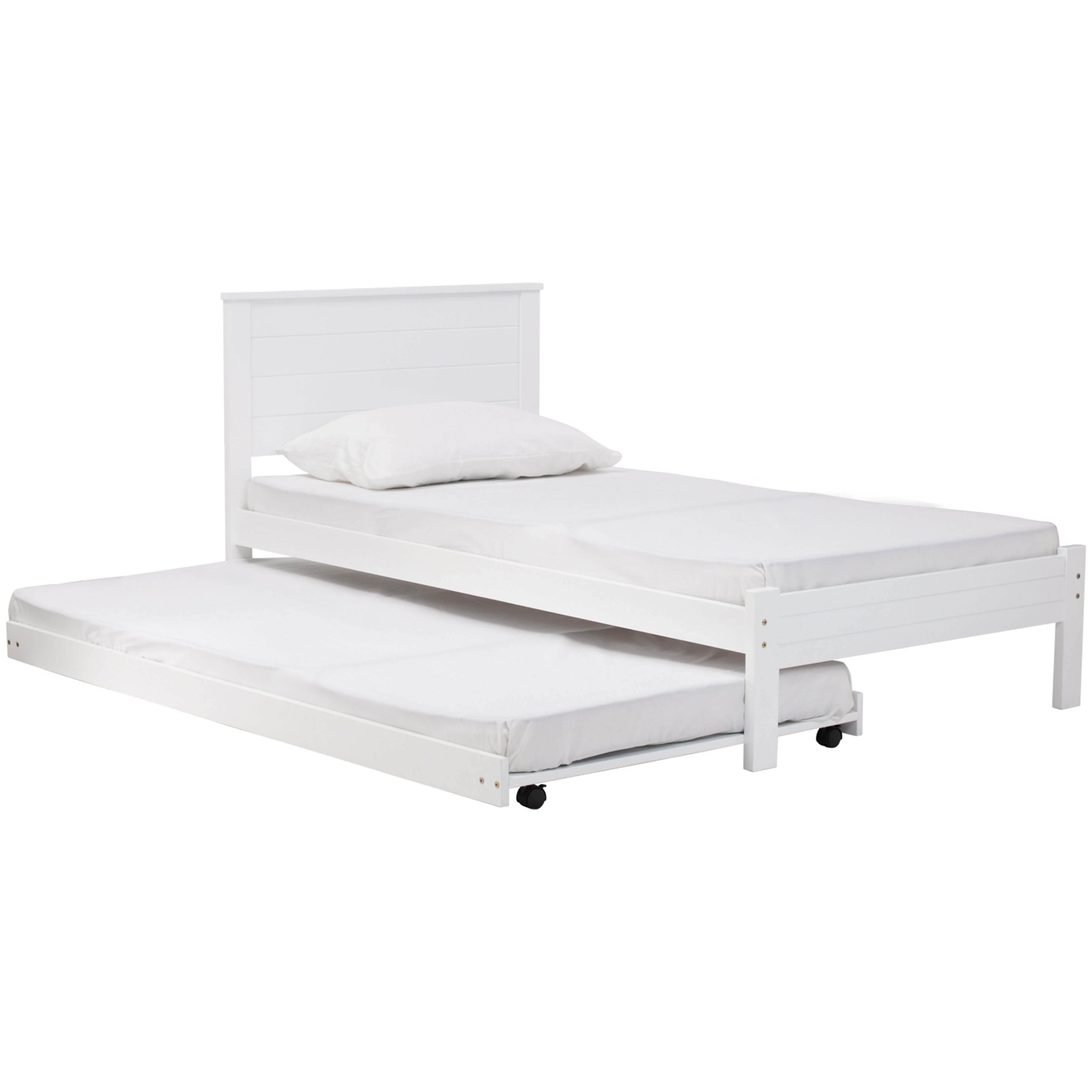 Barrett Single Trundle Bed - White