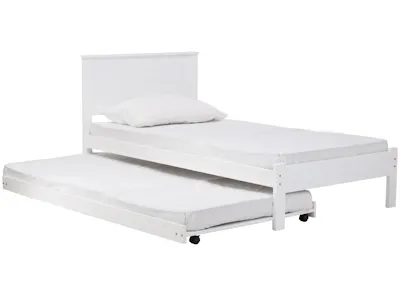 Barrett Single Trundle Bed - White