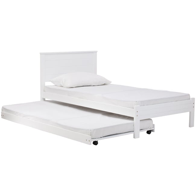 Barrett Single Bed - White - 1
