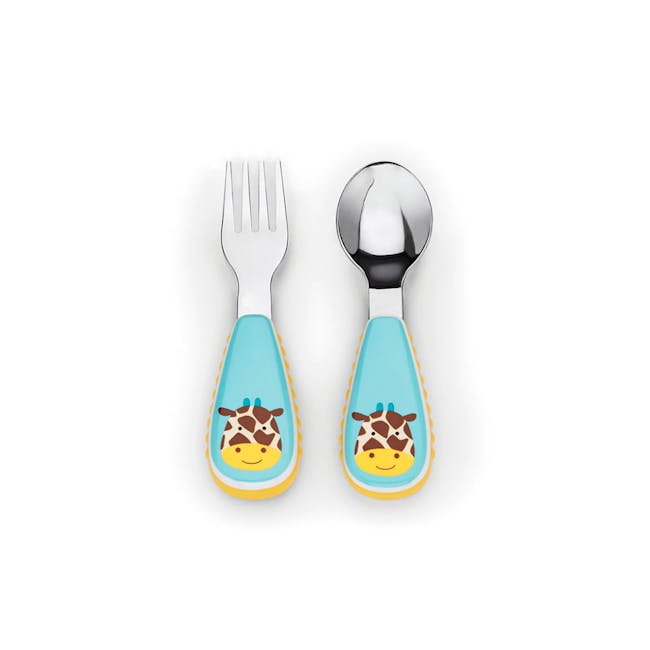 Skip Hop Utensils Fork & Spoon - Giraffe - 0