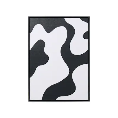 Monochrome Flow Framed Canvas 50 x 70 cm