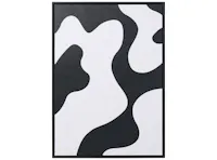 Monochrome Flow Framed Canvas 50 x 70 cm