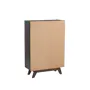 Miah Shoe Cabinet - Walnut, Grey - 7
