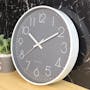 Numbera Wall Clock - Grey - 1