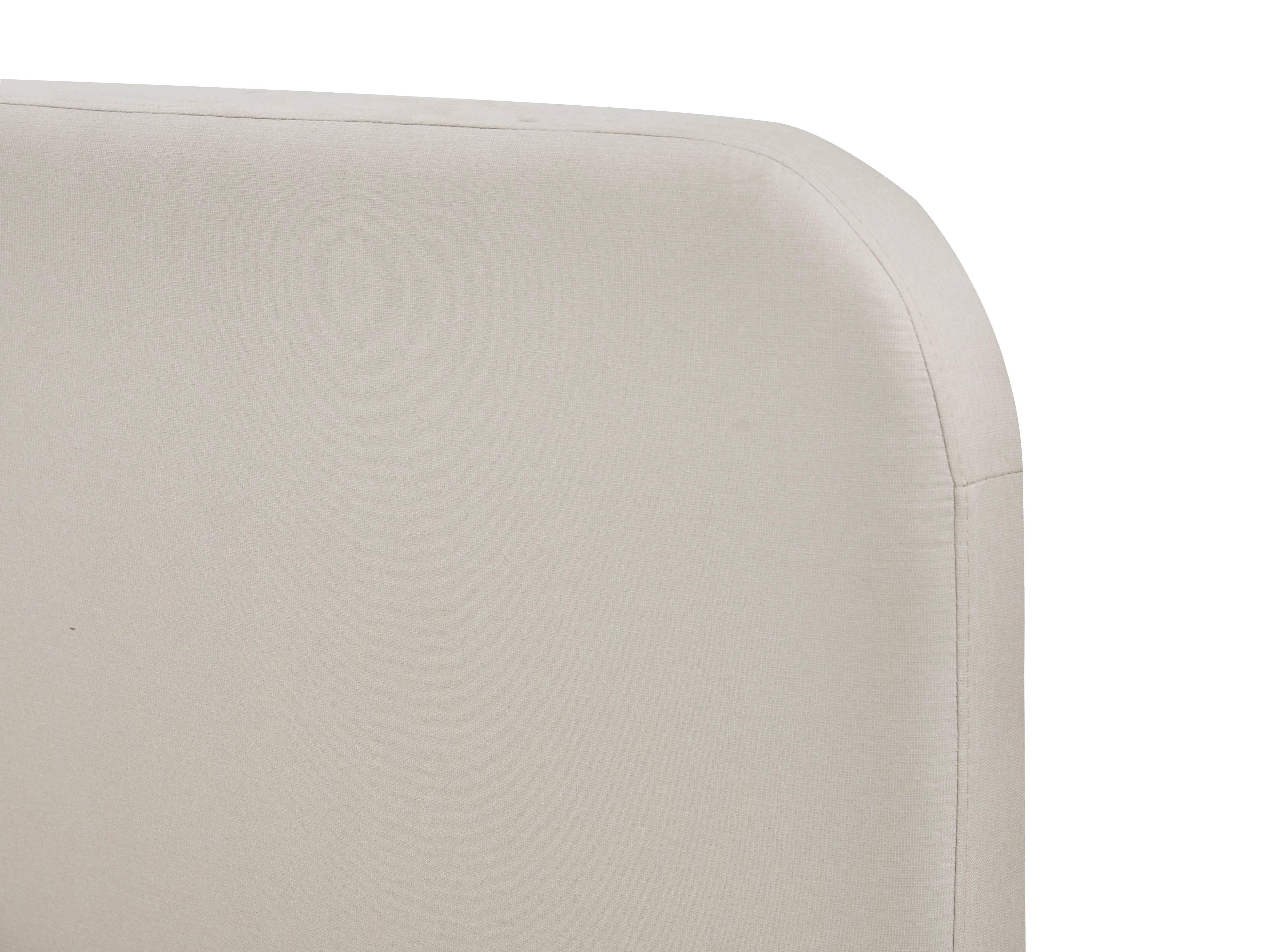 Nolan Queen Storage Bed in Oatmeal with 2 Asher Narrow Bedside Table - 11 - Cream fabric upholstery, beige upholstery, beige