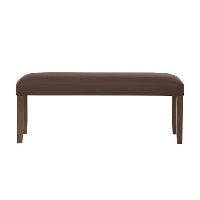 Nora Bench 1.2m - Cocoa, Mocha (Faux Leather) - 3