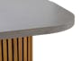 Ellie Concrete Dining Table 1.8m with 4 Anneli Dining Armchairs in Grey - 5