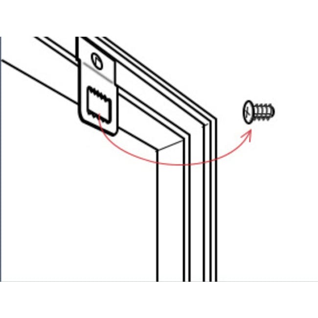 Geometric Framed Canvas 30cm x 40cm - Quarter - 7 - Door hinge mechanism, Screw installation, Door frame alignment, Door