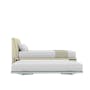 Excel Super Single Trundle Bed - Cream (Faux Leather) - 19