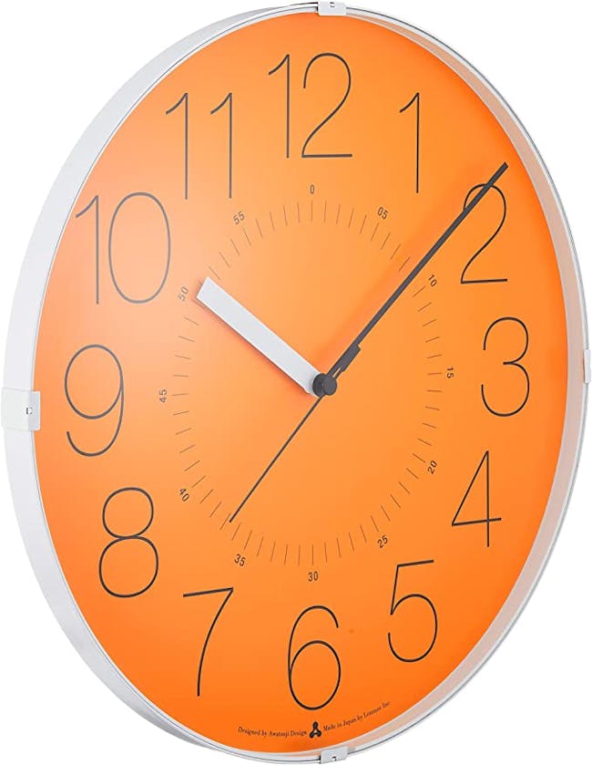 Cara Wall Clock - Orange - 1