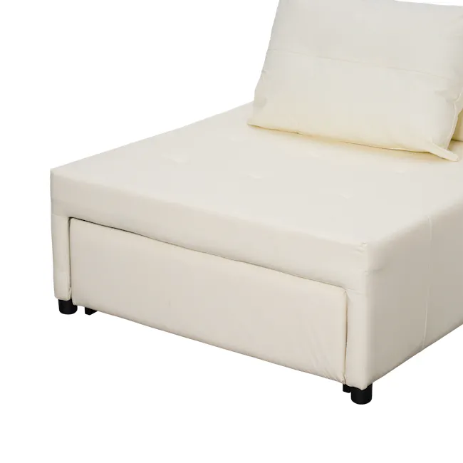 Telis Lounge Sofa Bed - Ivory (Pet Friendly) - 8
