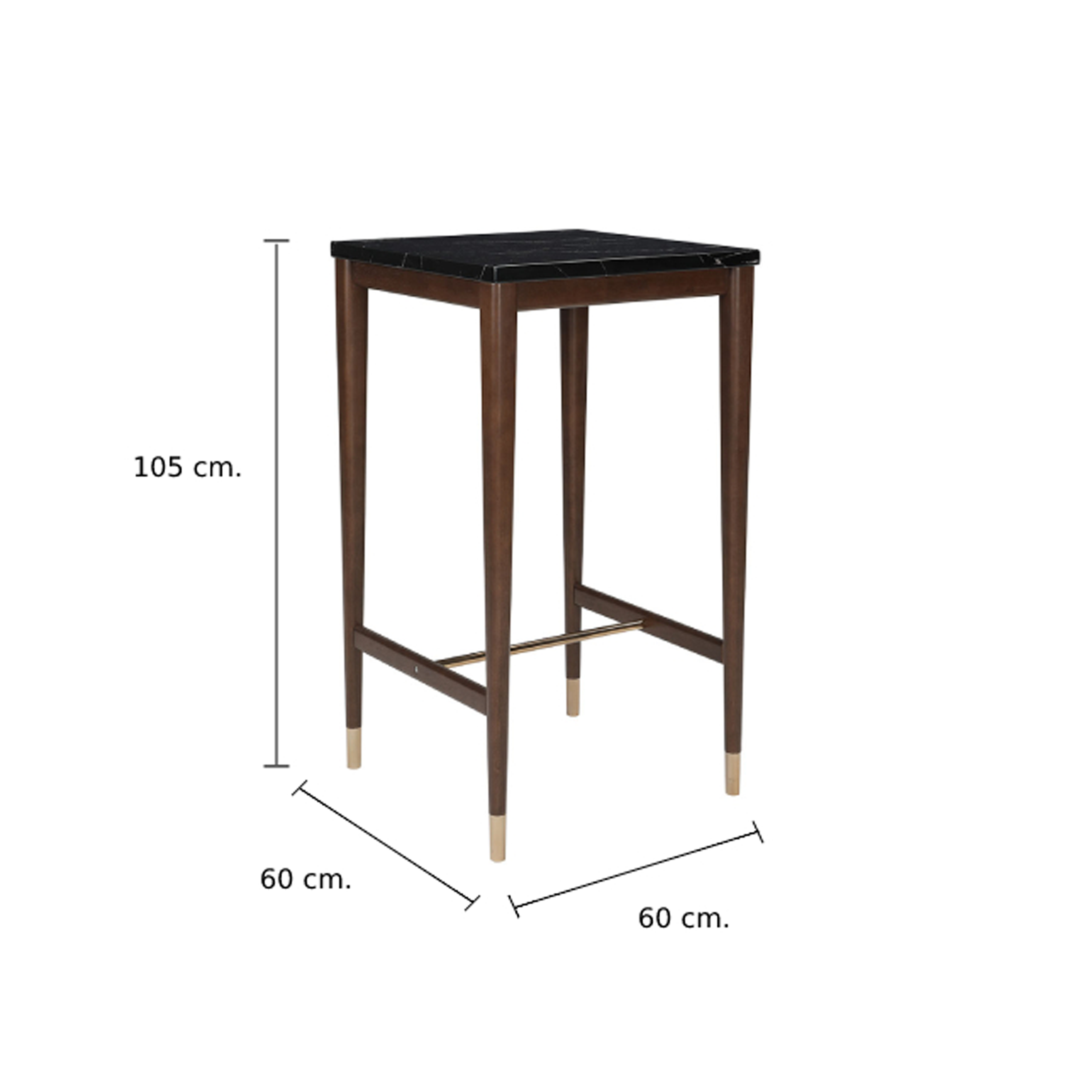 4 top square table