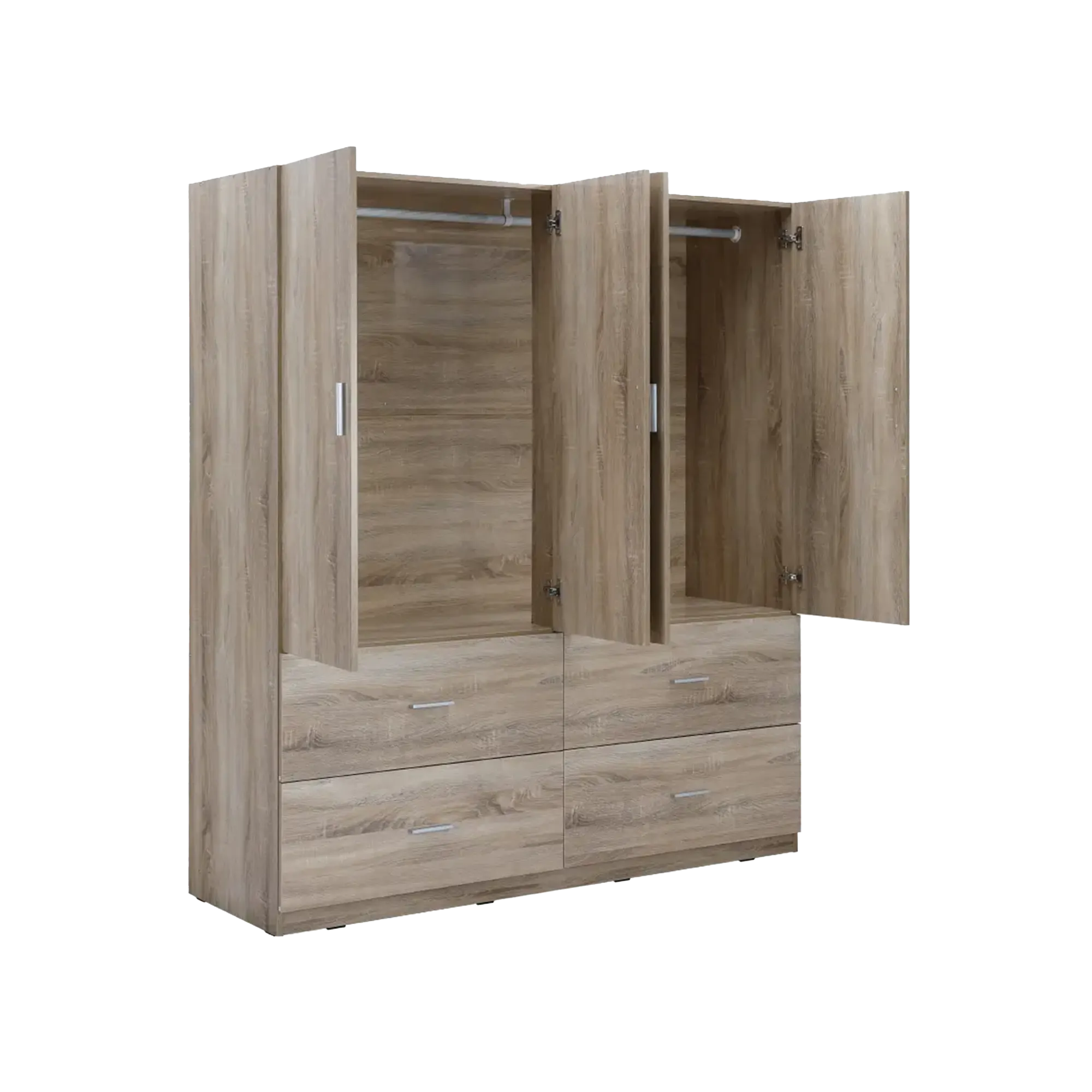 Turbo 4 Door Wardrobe 1.6m - 7