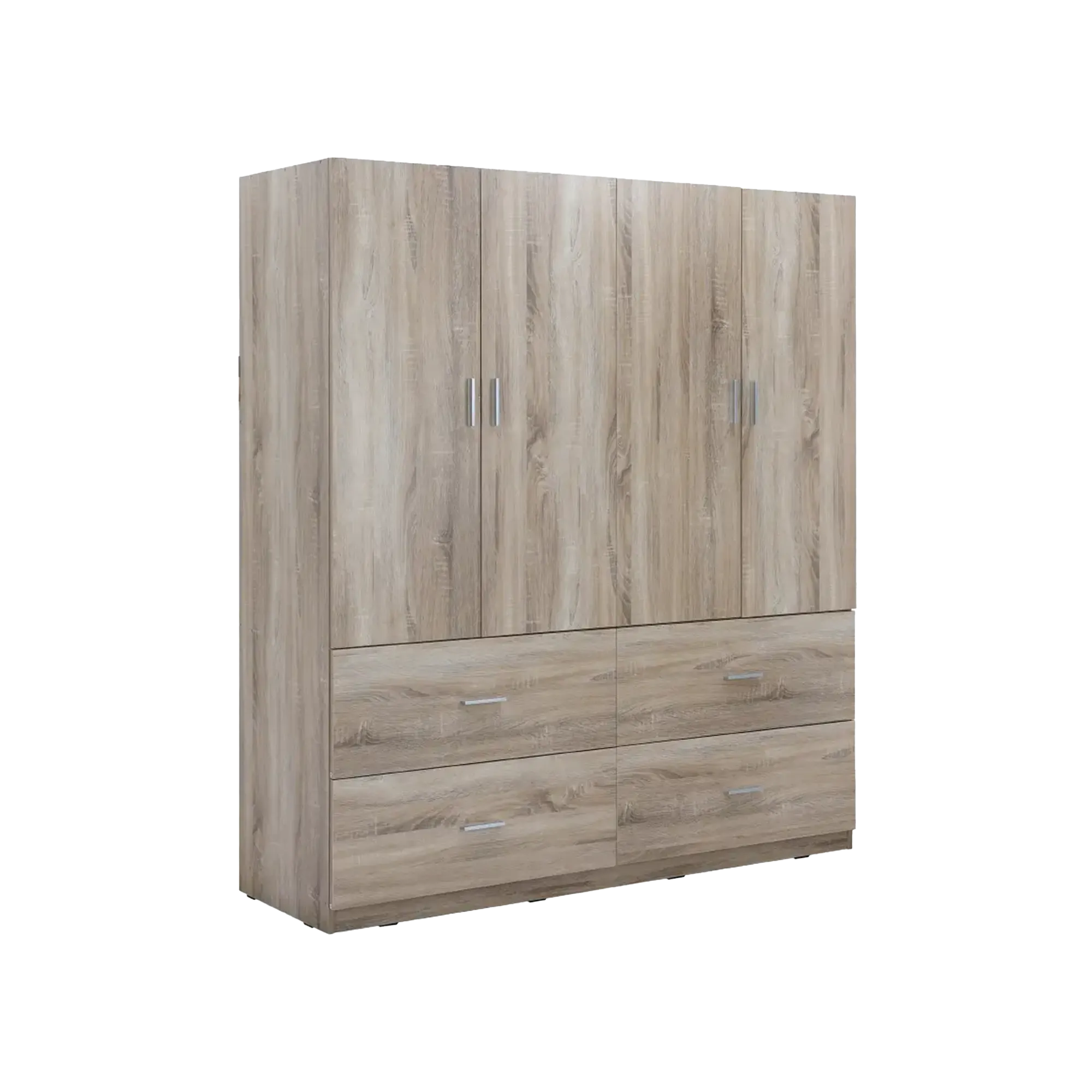 Turbo 4 Door Wardrobe 1.6m - 9