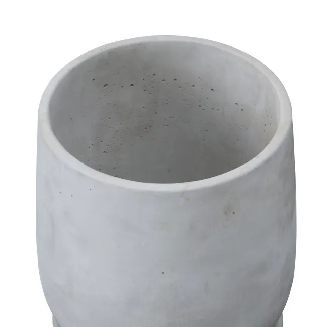 Minji Concrete Planter with Saucer - Large - 5