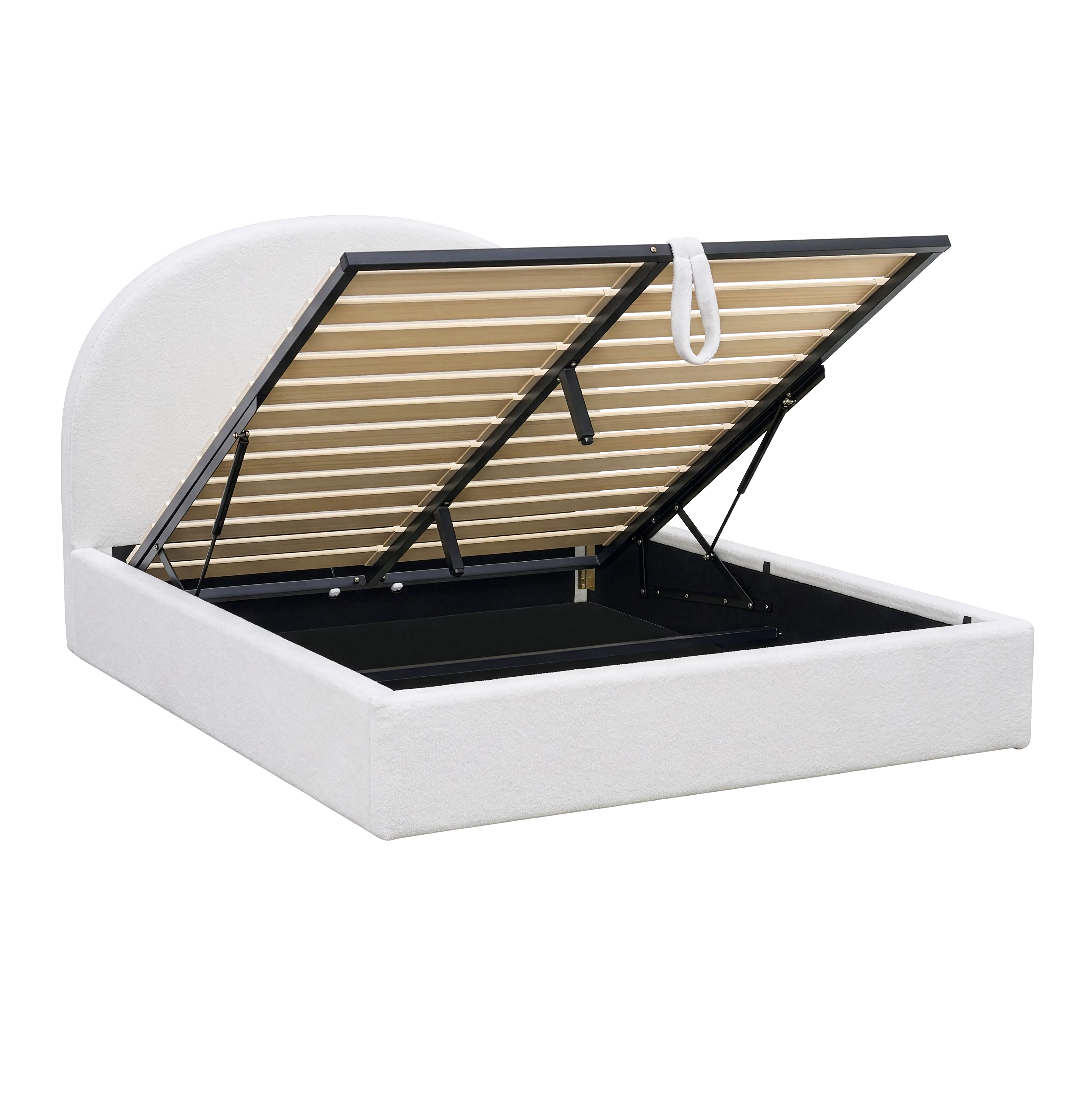 Aspen King Storage Bed - Cloud White - 11