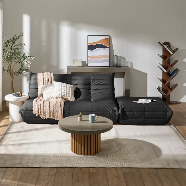 Hayward Ottoman - Black (Pet Friendly) - 2