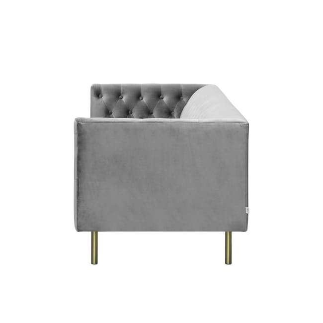 Cadencia 2 Seater Sofa with Cadencia Armchair - Anchor Grey (Velvet) - 15