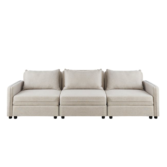 Cameron Large Corner Storage Sofa - Sand - 13