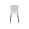 Phoebe Dining Chair - Matt Black, White Boucle - 2