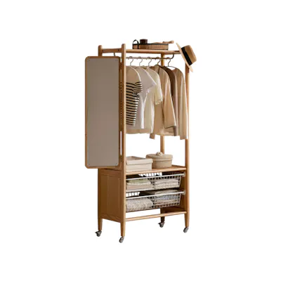 Payne Mirror Clothes Storage Rack