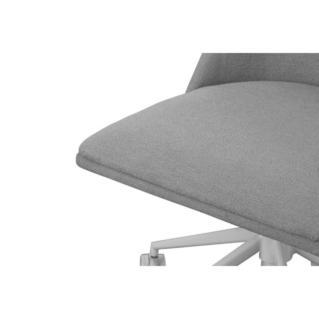 Nadin Mid Back Office Chair - Light Grey (Fabric) - 5