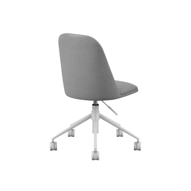 Nadin Mid Back Office Chair - Light Grey (Fabric) - 3