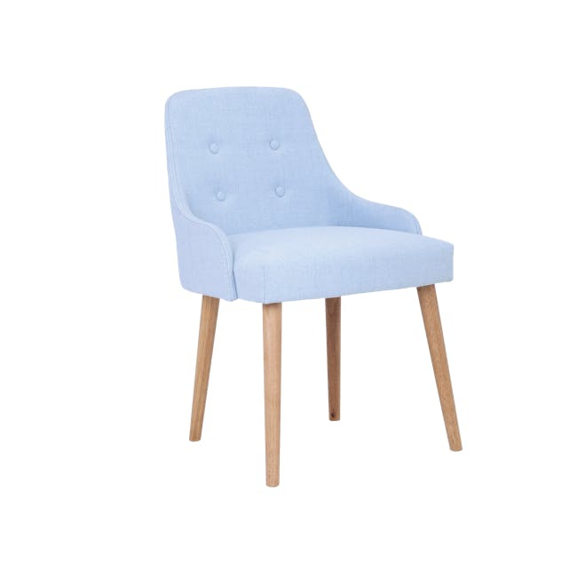 Caitlin Chair - Natural, Pale Blue - 0