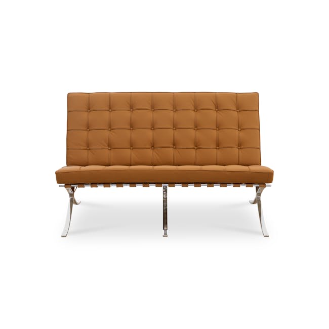 Benton 2 Seater Sofa - Tan (Genuine Cowhide) - 0