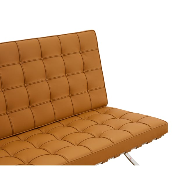 Benton 2 Seater Sofa - Tan (Genuine Cowhide) - 5