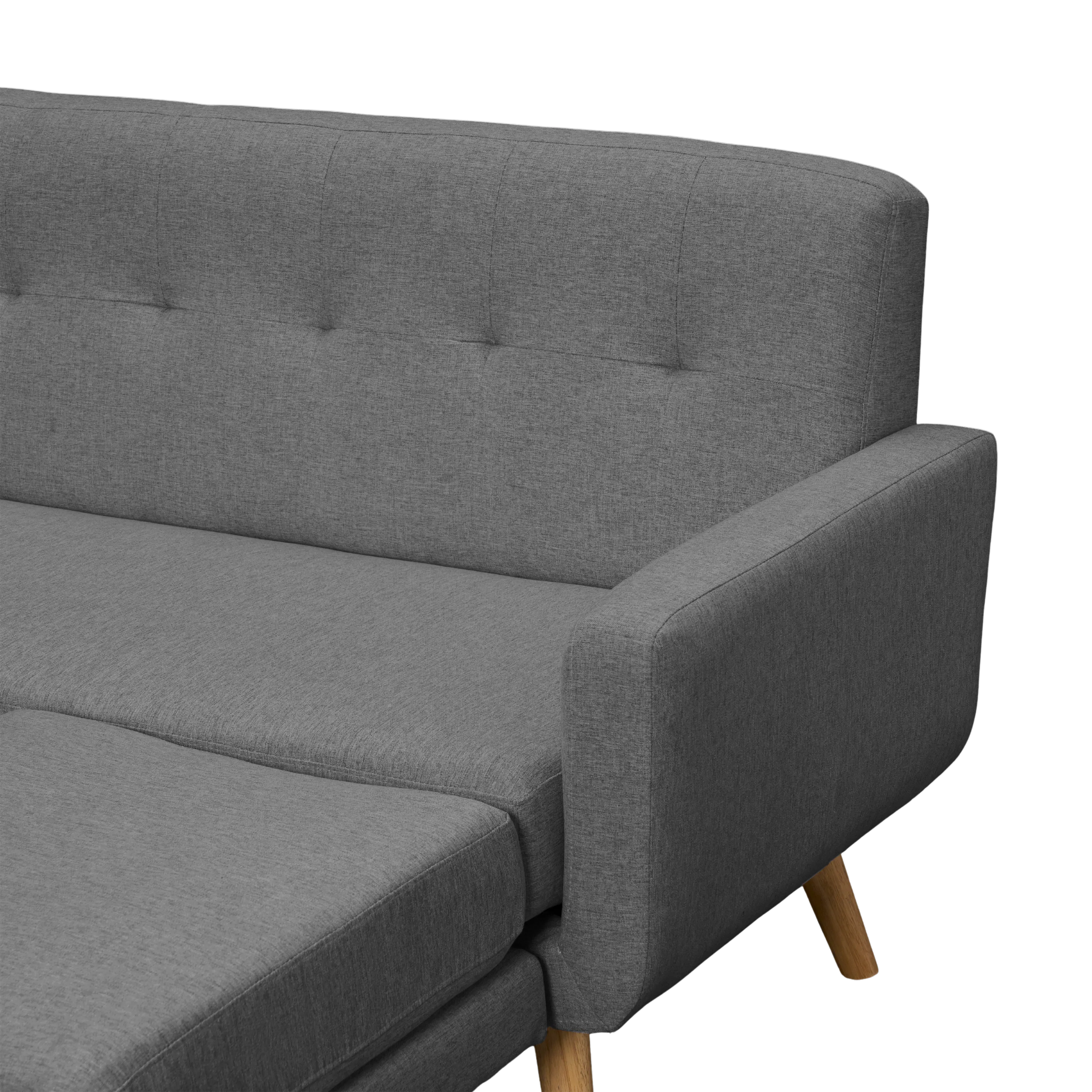 Cali L-Shaped Sofa - Walnut, Orion - 12