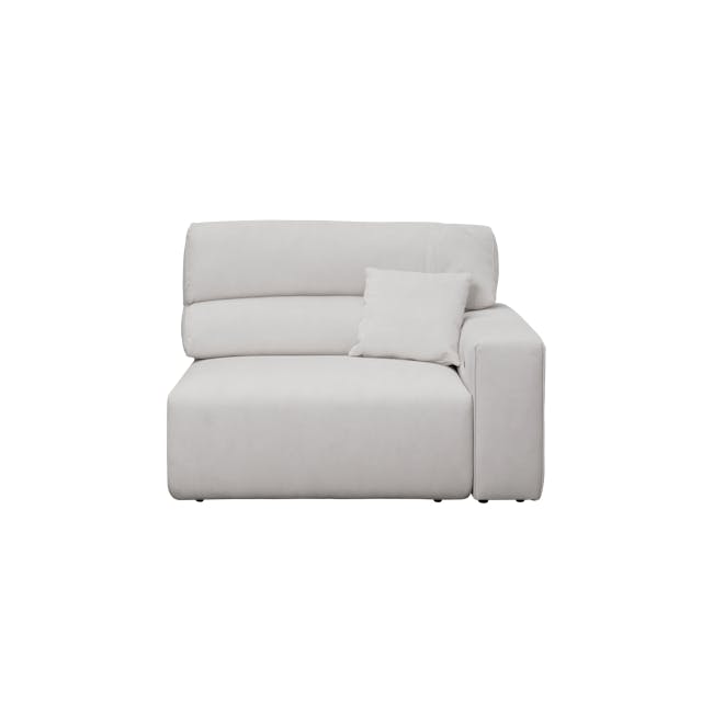 Forte 4 Seater Power Sliding Extension Sofa - Misty Grey (Scratch Resistant) - Zero Wall - 25