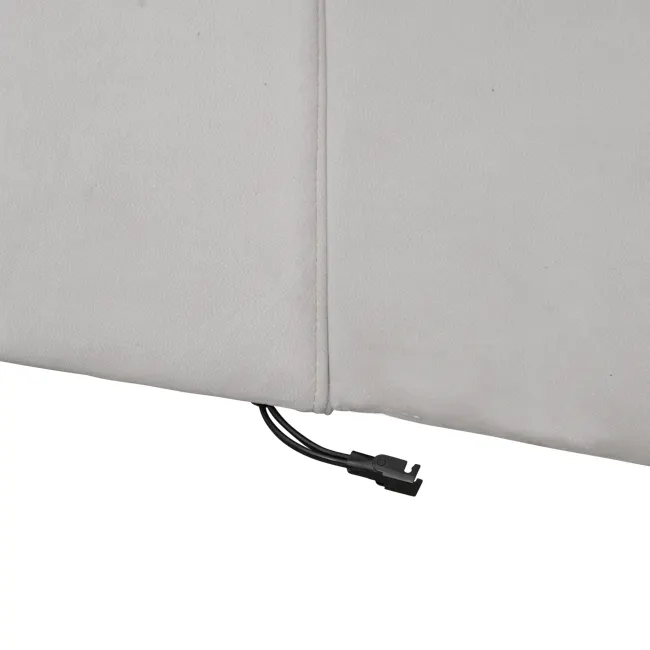Forte 4 Seater Power Sliding Extension Sofa - Misty Grey (Scratch Resistant) - Zero Wall - 26
